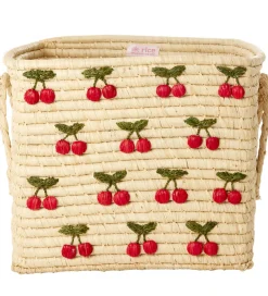 Kurve|Opbevaring-Rice Opbevaringskurv - Raffia/Søgræs - 30x30x25 cm - Natur m. Ki