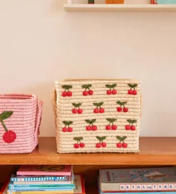 Kurve|Opbevaring-Rice Opbevaringskurv - Raffia/Søgræs - 30x30x25 cm - Natur m. Ki