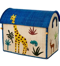 Kurve-Rice Opbevaringskurve - Raffia - 3 stk. - 52/45/37 cm - Jungle