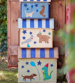 Rice Kurve*Opbevaringskurve - Raffia - 3 stk. - 52/45/37 cm - Blue Par