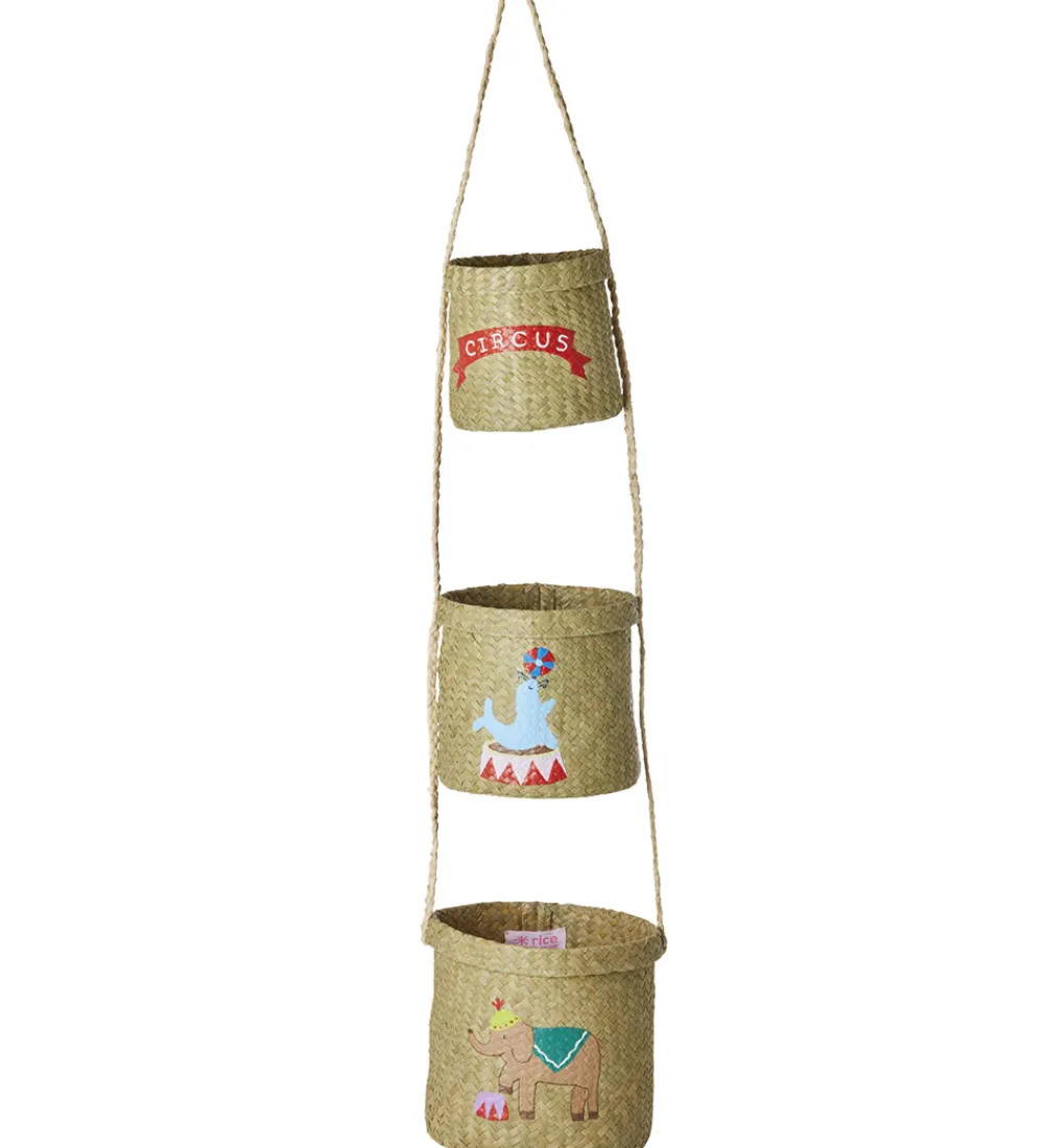 Opbevaring|Kurve-Rice Opbevaringskurve - Raffia - 3 stk. - 83 cm - Circus