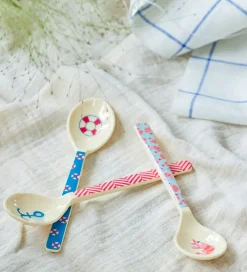 Børnebestik|Babyskeer-Rice Ske - Melamin - Tea - Mørkeblå/Lifeline
