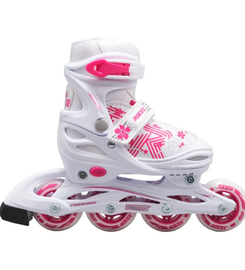 Roces Rulleskøjter|Rulleskøjter*Rulleskøjter - Jokey 3.0 Girl - Hvid/Pink - Inliner