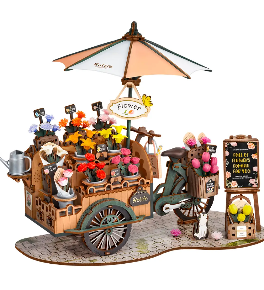 Rolife Puslespil*Miniature-diorama - DIY - Blossom Cart TGS03 - 187 Dele