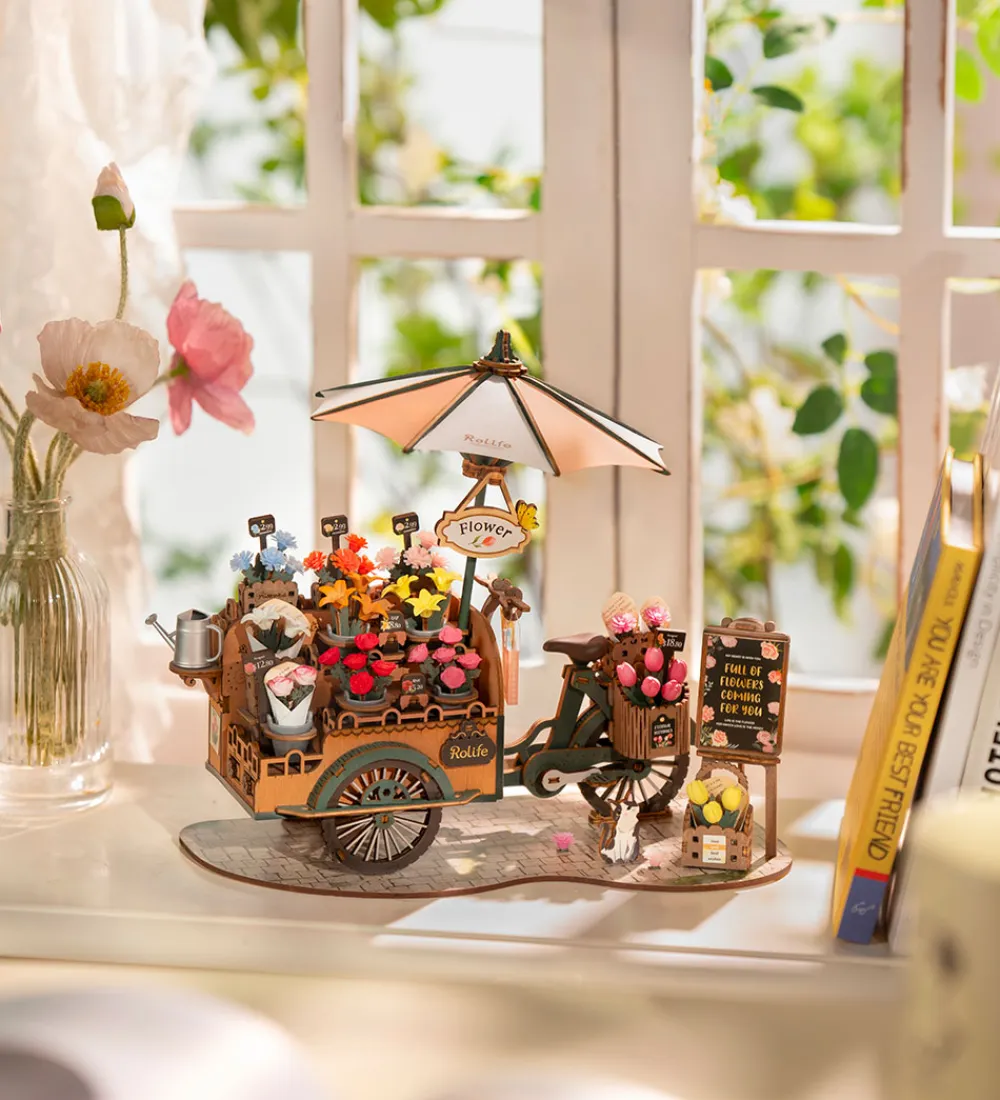 Rolife Puslespil*Miniature-diorama - DIY - Blossom Cart TGS03 - 187 Dele