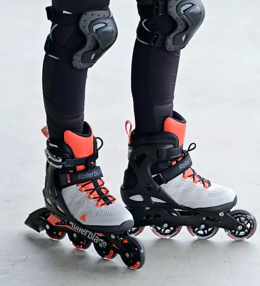 Rulleskøjter|Rulleskøjter-Rollerblade Rulleskøjter - Macroblade - 80 W - Gray/Coral - Inli