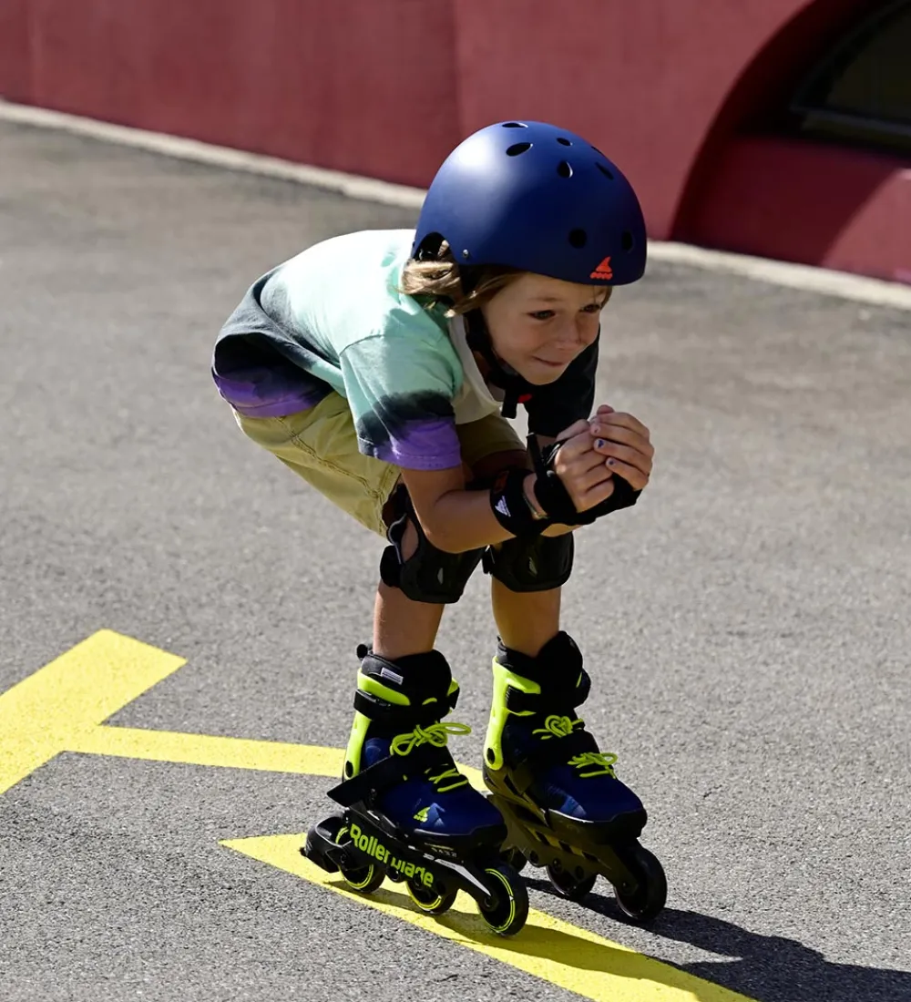Rulleskøjter|Rulleskøjter-Rollerblade Rulleskøjter - Microblade 3WD - Blue/Lime - In