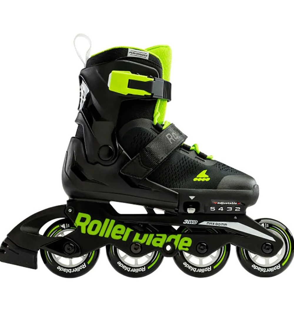 Rollerblade Rulleskøjter|Rulleskøjter*Rulleskøjter - Microblade - Sort/Grøn - Inliner