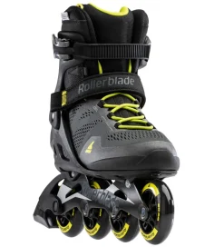Rulleskøjter|Rulleskøjter-Rollerblade Rulleskøjter - Macroblade 80 - Black/Lime - Inliner