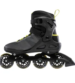 Rulleskøjter|Rulleskøjter-Rollerblade Rulleskøjter - Macroblade 80 - Black/Lime - Inliner