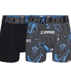 JBS Undertøj*Ronaldo Boxershorts - Noos - 2-pak - Sort/Grå m. Blå