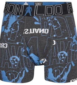 JBS Undertøj*Ronaldo Boxershorts - Noos - 2-pak - Sort/Grå m. Blå