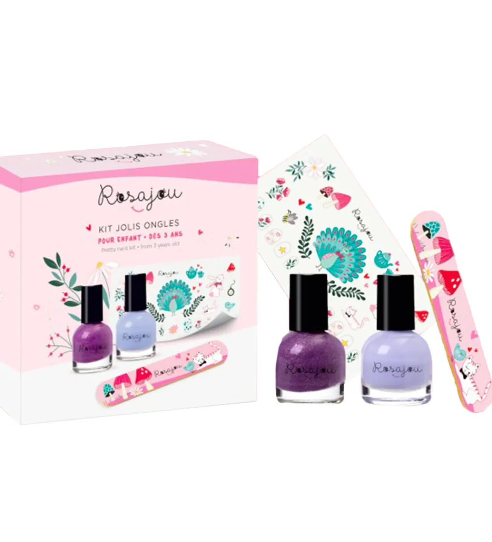 Rosajou Neglelak*Neglesæt - Pretty Nails Kit - Disco/Cool