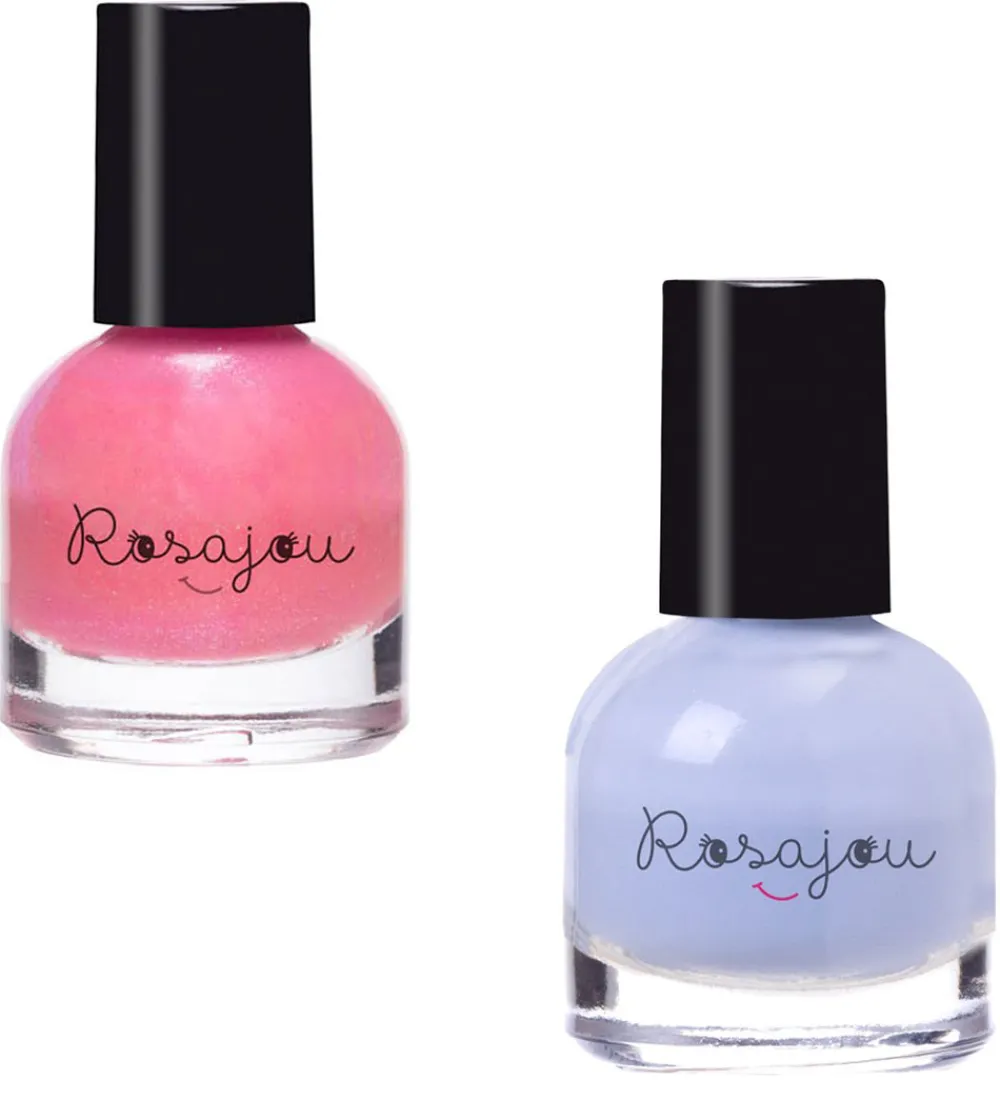 Sminke|Neglelak-Rosajou Sminkesæt - Blush/Læbestift/Neglelak m.m. - 9 Dele