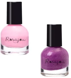 Rosajou Sminke|Neglelak*Sminkesæt - Blush/Læbestift/Neglelak m.m. - 9 Dele