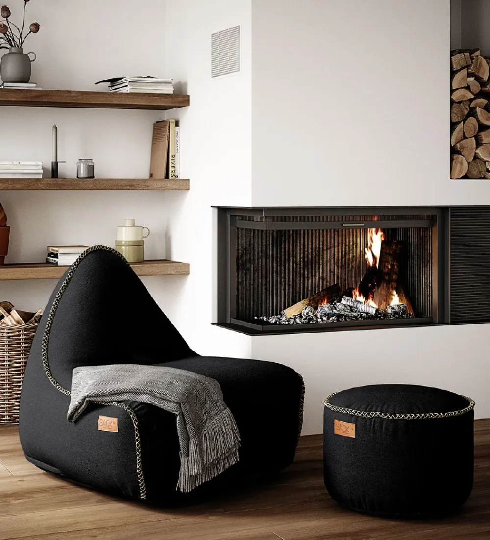 SACKit Puffer*Puf - Canvas - 50x35 cm - Sort
