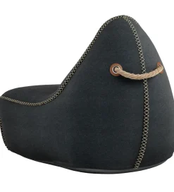 SACKit Sækkestole|Stole*Sækkestol - Canvas Lounge Chair - 96x80x70 cm - Sort