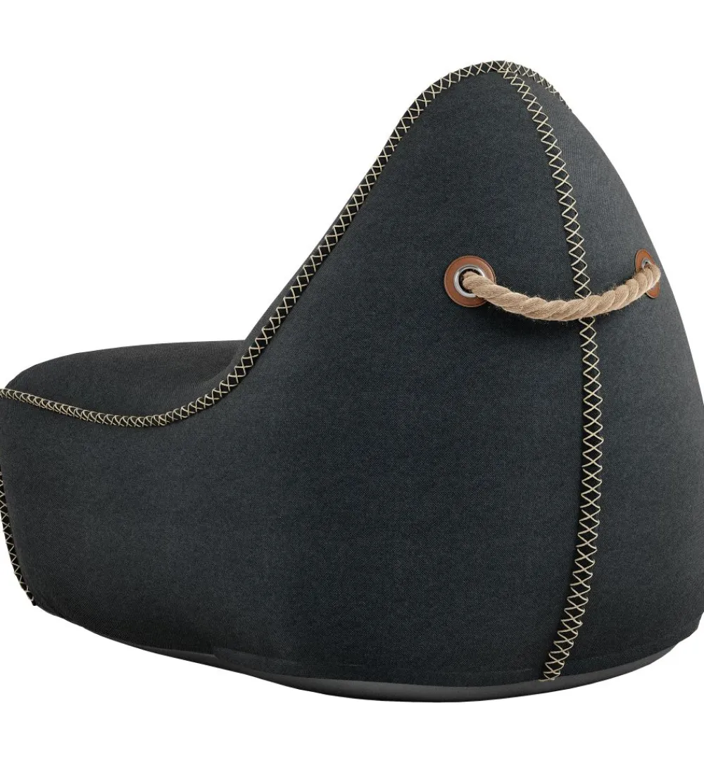 SACKit Sækkestole|Stole*Sækkestol - Canvas Lounge Chair - 96x80x70 cm - Sort