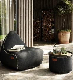 Sækkestole|Stole-SACKit Sækkestol - Cobana Lounge Chair - 96x80x70 - Sort