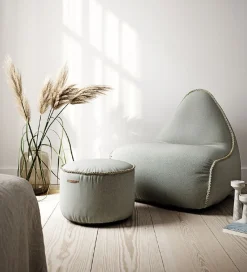 SACKit Sækkestole|Stole*Sækkestol - Cura Lounge Chair - 96x80x70 cm - Grå