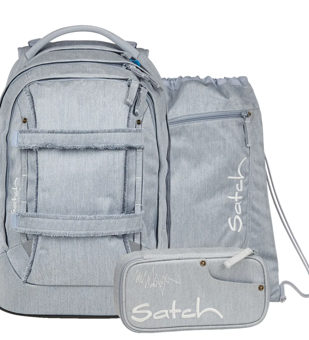 Satch Skoletasker*Skoletaskesæt - Pack - Washed Blue