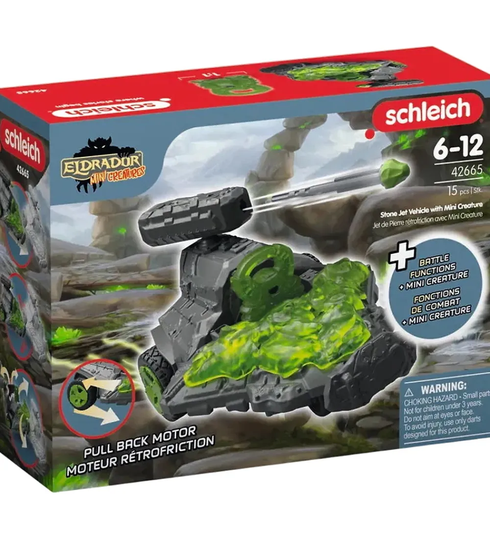 Schleich-Schleich Eldrador Mini Creatures - Stone Jet Køretøj - 42665