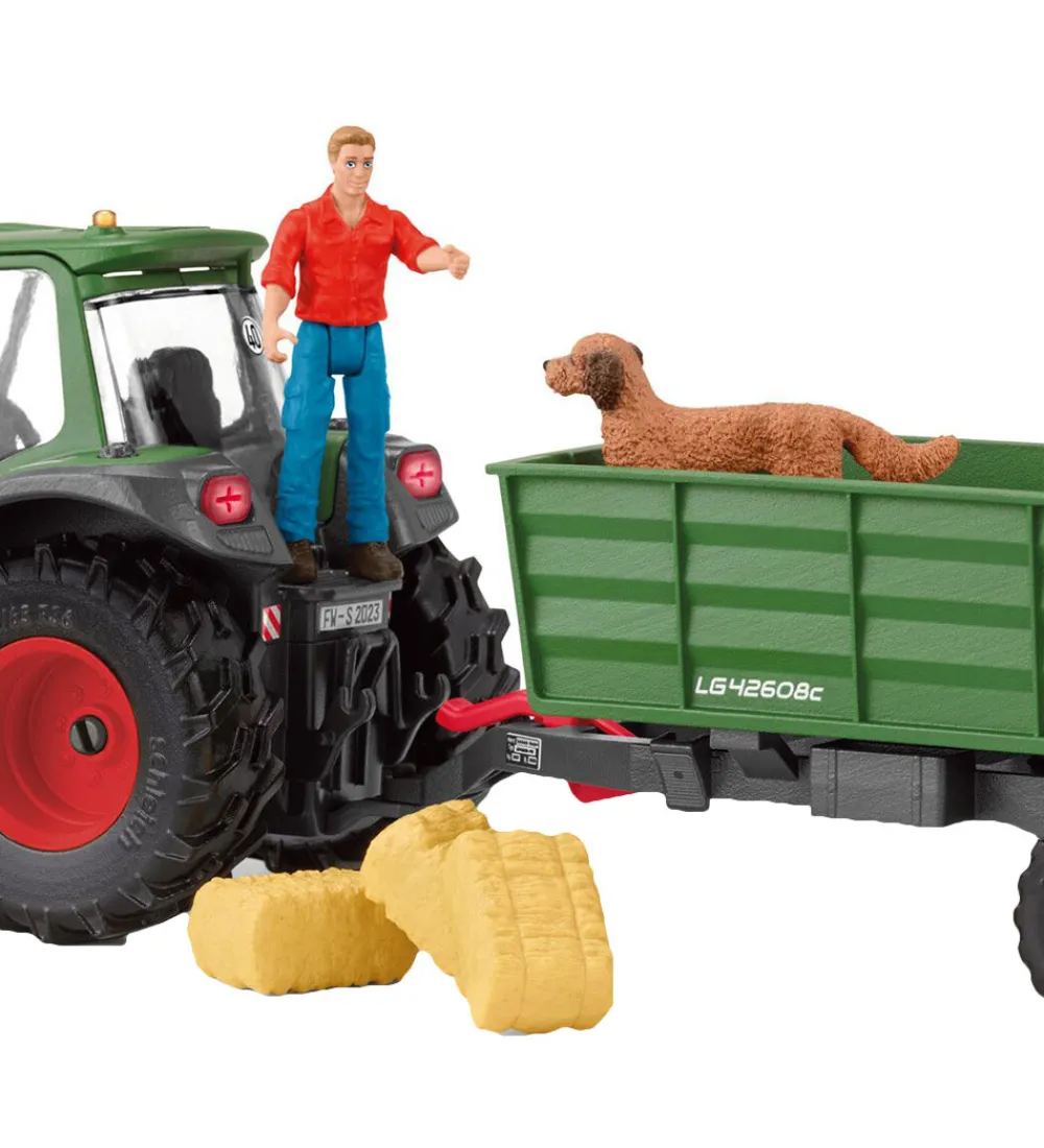 Schleich Schleich*Farm World - Traktor Med Påhængsvogn - 42608
