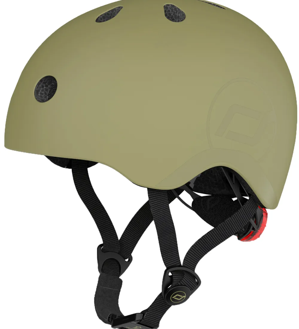 Børnesikkerhed|Cykelhjelme-Scoot and Ride Cykelhjelm - Olive