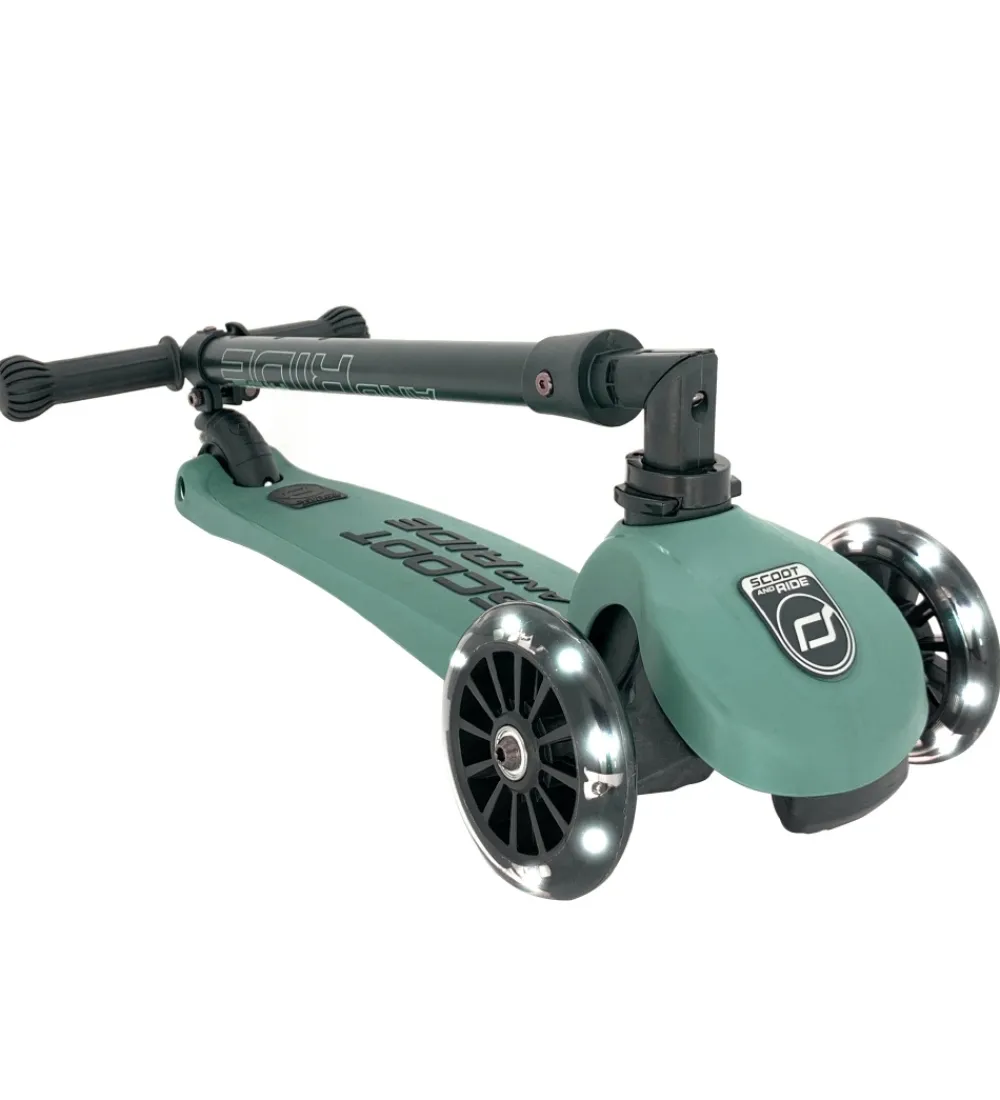 Løbehjul|Løbehjul-Scoot and Ride Highway Kick 3 - LED - Forest