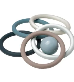 Strandlegetøj-Scrunch Ringspil - Silikone - Quoits - Multicolour