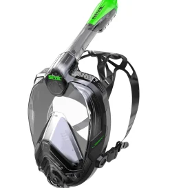 Dykkermasker|Snorkling-Seac Snorkelmaske - Libera S/M - Sort/Lime