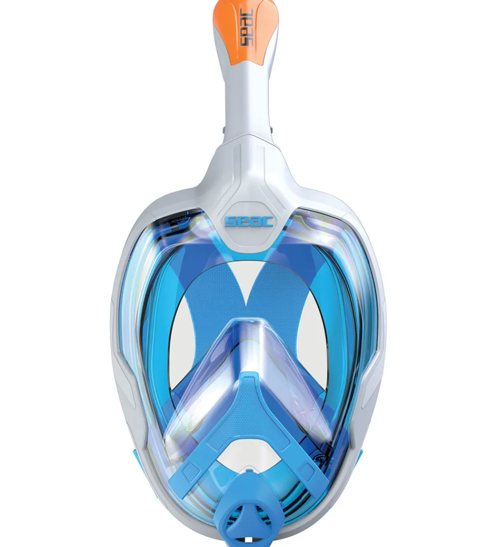 Dykkermasker|Snorkling-Seac Snorkelmaske - Magica L/XL - Hvid/Orange