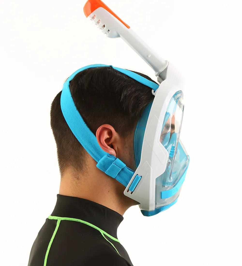 Dykkermasker|Snorkling-Seac Snorkelmaske - Magica L/XL - Hvid/Orange