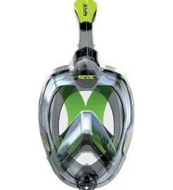 Dykkermasker|Snorkling-Seac Snorkelmaske - Magica L/XL - Sort/Lime