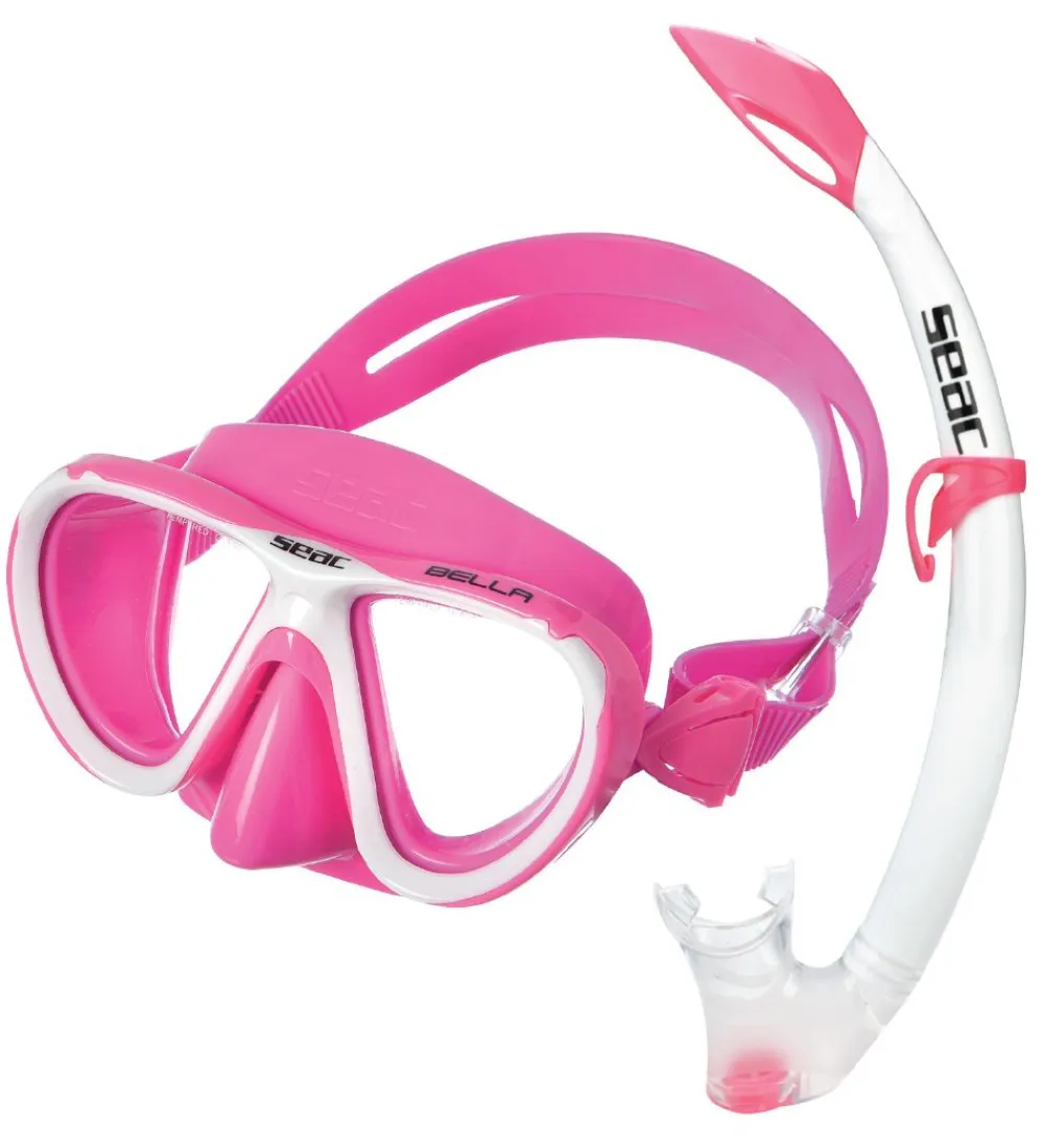 Seac Dykkermasker*Snorkelsæt - Bella - Pink/Hvid