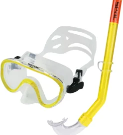 Dykkermasker|Snorkling-Seac Snorkelsæt - Marina - Gul