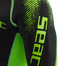 Våddragter|Snorkling-Seac Våddragt - Look Shorty Kid 2,5 mm - Sort/Lime