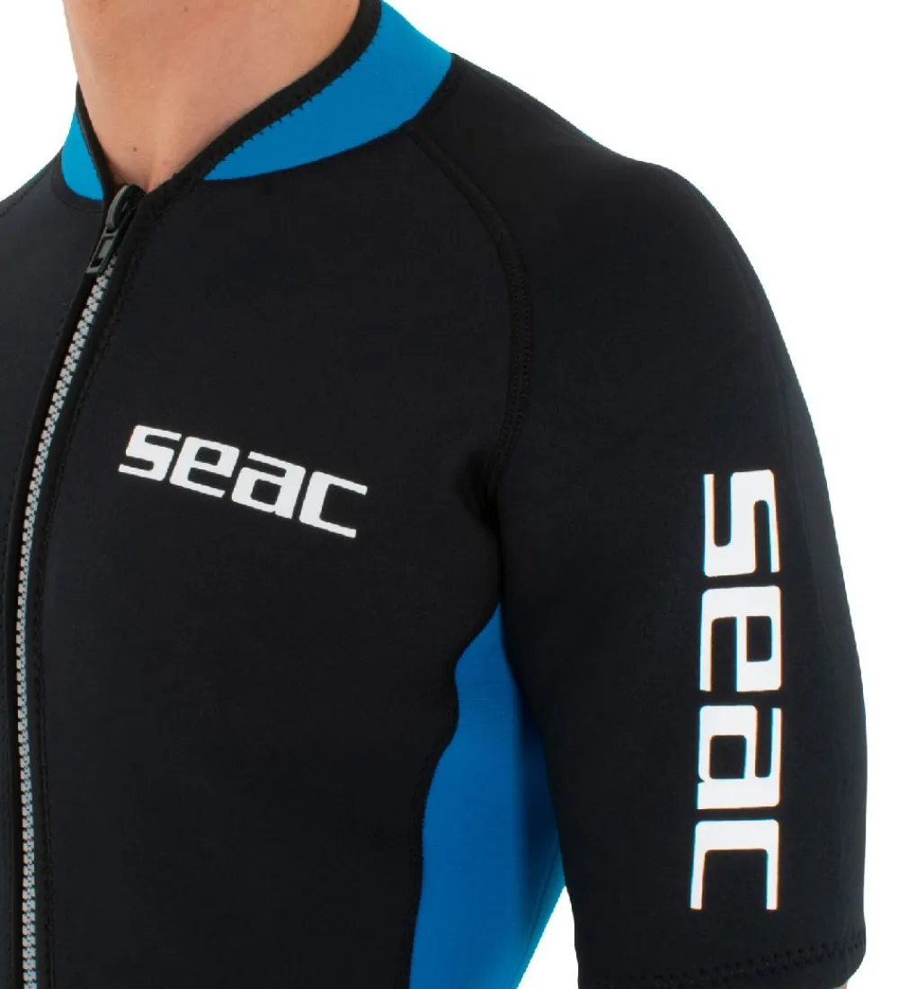 Våddragter|Snorkling-Seac Våddragt - Look Shorty Man 2,5 mm - Sort/Blå