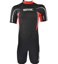 Seac Våddragter|Snorkling*Våddragt - Relax Shorty Man 2,2 mm - Sort/Rød