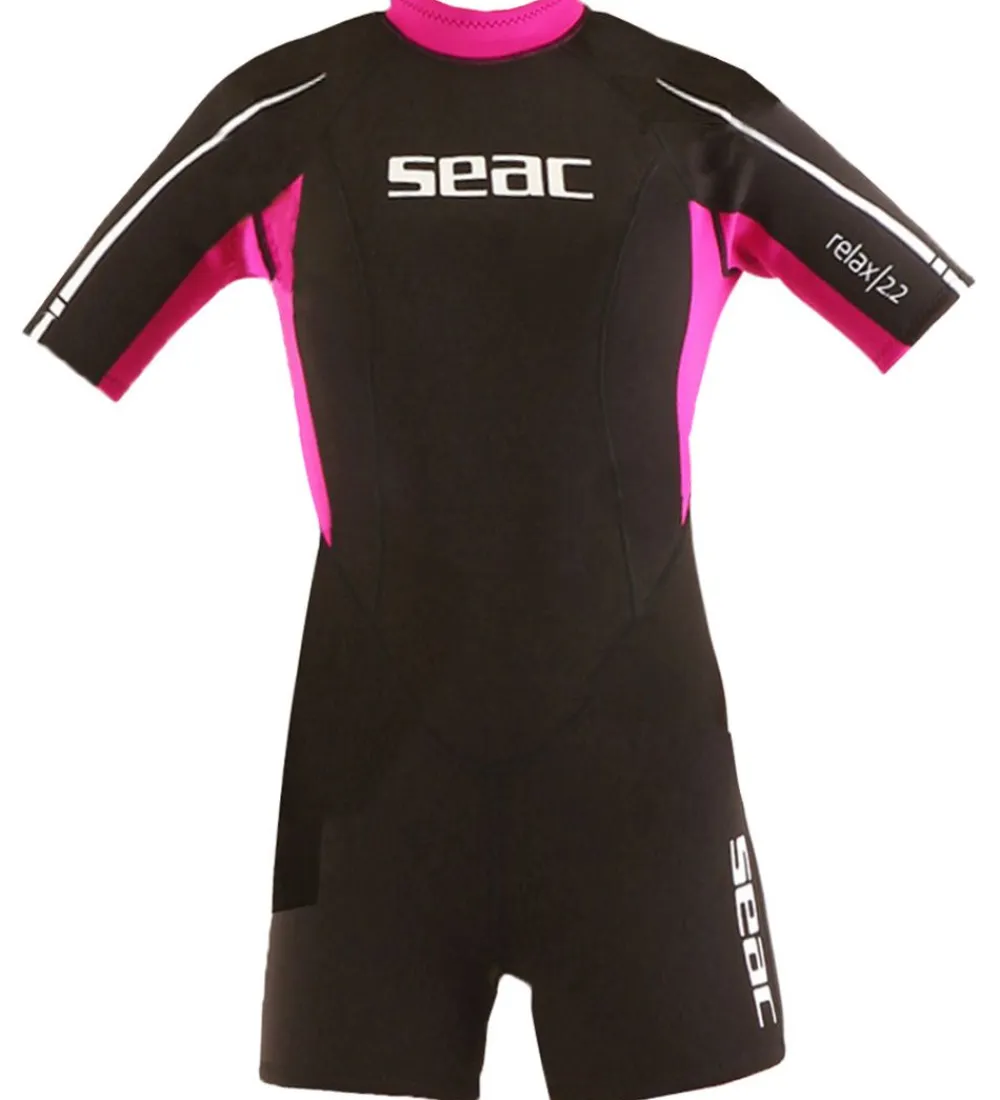 Seac Våddragter|Snorkling*Våddragt - Relax Shorty Lady 2,2 mm - Sort/Pink
