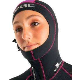 Våddragter|Snorkling-Seac Våddragt - Resort Flex Lady 5 mm - Sort/Pink
