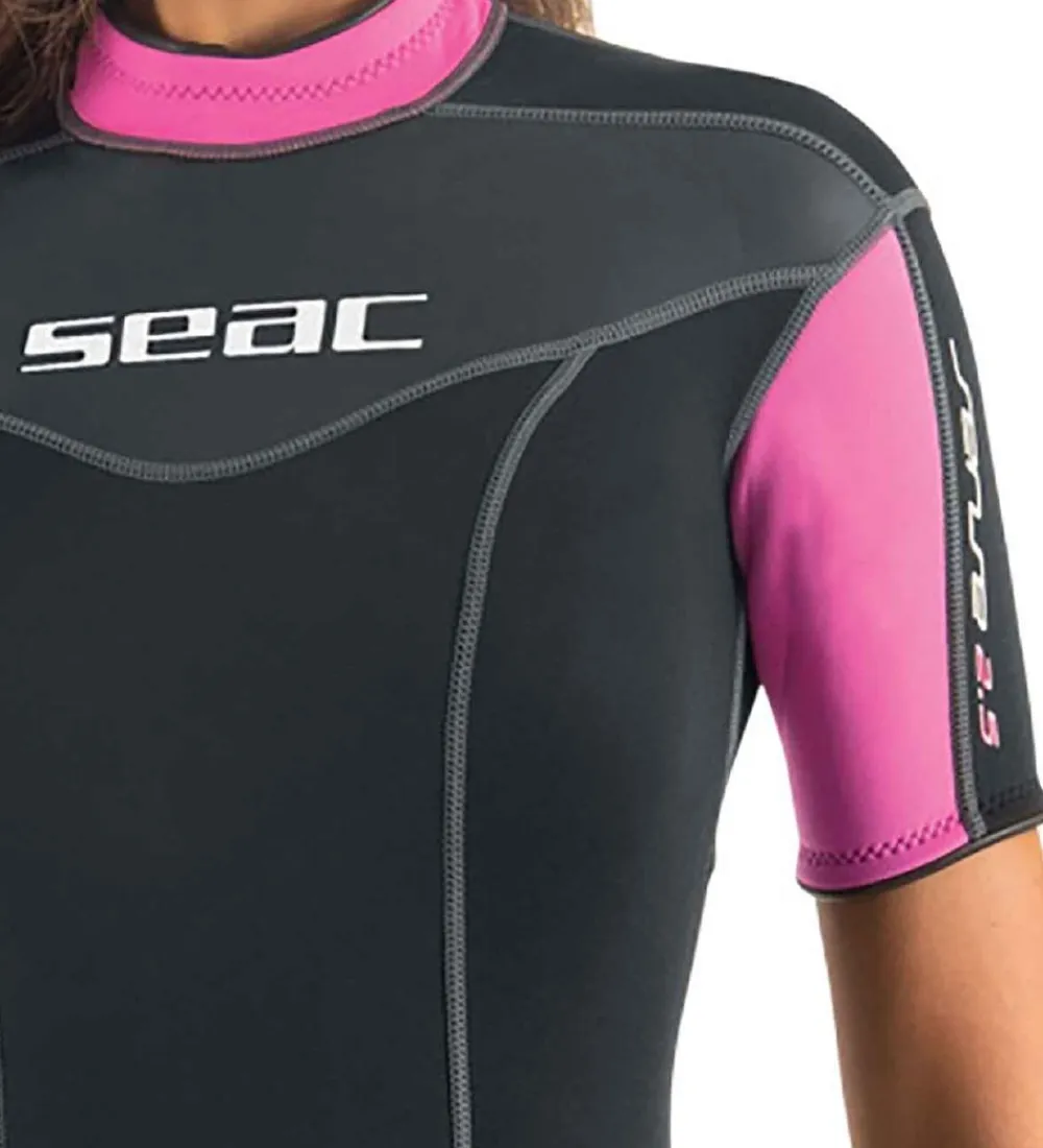 Seac Våddragter*Våddragt - Sense Shorty Lady 2,5 mm - Sort/Pink
