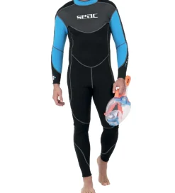 Seac Våddragter|Snorkling*Våddragt - Snese Man 3 mm - Sort/Blå
