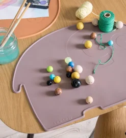 Sebra Dækkeservietter*Dækkeserviet - Silikone - Rustic Plum Elefant