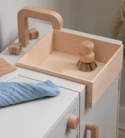 Legekøkken Og Legemøbel-Sebra Legekøkken - Vaskeskab - Træ - Seabreeze Beige