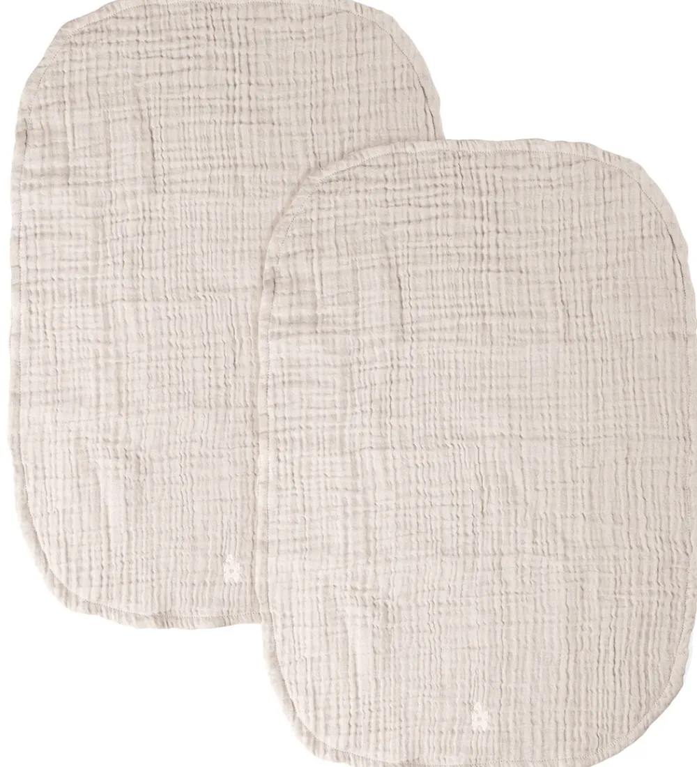 Sebra Pusletid|Puslepuder Og -Underlag*Pusleunderlag - 2-pak - Musselin - Birchbark Rose