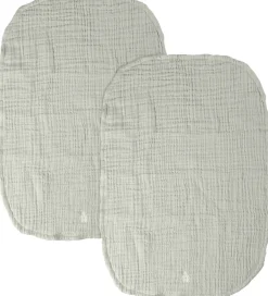 Sebra Pusletid|Puslepuder Og -Underlag*Pusleunderlag - 2-pak - Musselin - Mist Green