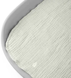 Sebra Pusletid|Puslepuder Og -Underlag*Pusleunderlag - 2-pak - Musselin - Mist Green