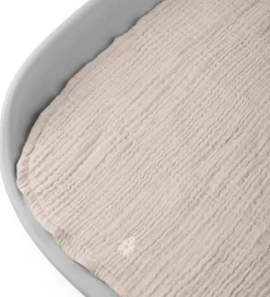 Sebra Pusletid|Puslepuder Og -Underlag*Pusleunderlag - 2-pak - Musselin - Jetty Beige