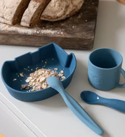 Skåle-Sebra Skål - Silikone - Fanto - Nordic Blue